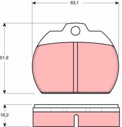 TRW set placute frana, frana disc TRW GDB591 - automobilus