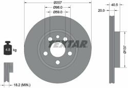 TEXTAR Disc frana TEXTAR PRO 92088003 (92088003)