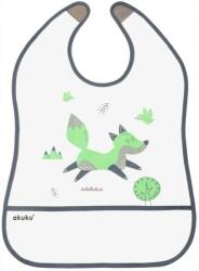 Akuku Bib, șorț impermeabil cu un buzunar Vulpe - verde Bavata