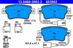 ATE set placute frana, frana disc ATE 13.0460-3862.2 (13.0460-3862.2)