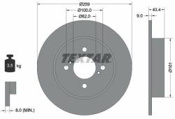TEXTAR Disc frana TEXTAR PRO 92242303 (92242303)