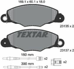 TEXTAR set placute frana, frana disc TEXTAR Q+ 2313503 (2313503)