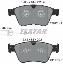 TEXTAR set placute frana, frana disc TEXTAR Q+ 2382201 (2382201)