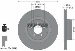 TEXTAR Disc frana TEXTAR PRO 92155203 (92155203)
