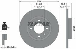 TEXTAR Disc frana TEXTAR PRO 92325903 (92325903)