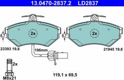 ATE set placute frana, frana disc ATE Ceramic 13.0470-2837.2 (13.0470-2837.2)
