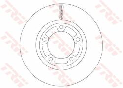TRW Disc frana TRW DF6712 (DF6712) - automobilus