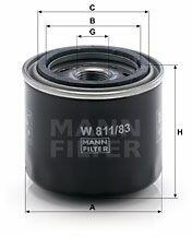 Mann-filter Filtru ulei MANN-FILTER W 811/83 - automobilus