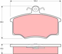 TRW set placute frana, frana disc TRW GDB628 (GDB628)