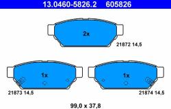 ATE set placute frana, frana disc ATE 13.0460-5826.2 (13.0460-5826.2)