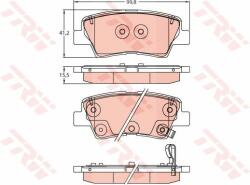 TRW set placute frana, frana disc TRW GDB2242 - automobilus