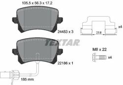 TEXTAR set placute frana, frana disc TEXTAR 2448307 - automobilus