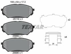 TEXTAR set placute frana, frana disc TEXTAR Q+ 2511901 (2511901)