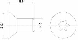 TEXTAR Surub, disc frana TEXTAR TPM0010 (TPM0010) - automobilus