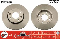 TRW Disc frana TRW DF7266 (DF7266) - automobilus