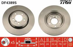 TRW Disc frana TRW SINGLE DF4389S (DF4389S)