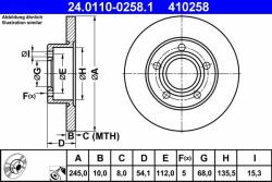 ATE Disc frana ATE 24.0110-0258.1 (24.0110-0258.1)