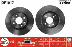 TRW Disc frana TRW DF1017 - automobilus