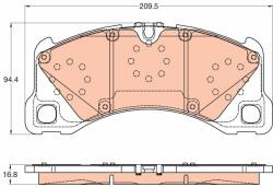 TRW set placute frana, frana disc TRW GDB2052 (GDB2052)