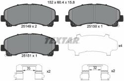 TEXTAR set placute frana, frana disc TEXTAR 2514901 (2514901)