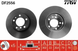 TRW Disc frana TRW DF2556 (DF2556) - automobilus