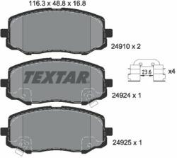 TEXTAR set placute frana, frana disc TEXTAR Q+ 2491001 (2491001)