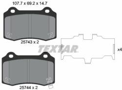 TEXTAR set placute frana, frana disc TEXTAR 2574301 (2574301)