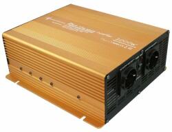 solartronics Инвертор np 12v 2000 w usb 2.1a Пълна синусоида - златна серия (0212201ge)