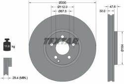 TEXTAR Disc frana TEXTAR PRO+ 92198805 (92198805)