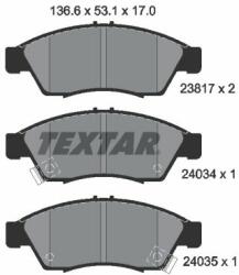 TEXTAR set placute frana, frana disc TEXTAR 2381701 (2381701)