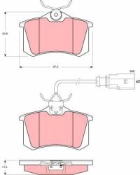 TRW set placute frana, frana disc TRW GDB1417 - automobilus