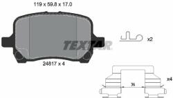 TEXTAR set placute frana, frana disc TEXTAR Q+ 2481701 (2481701)
