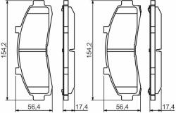 Bosch set placute frana, frana disc BOSCH 0 986 424 656 - automobilus