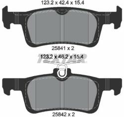 TEXTAR set placute frana, frana disc TEXTAR Q+ 2584101 (2584101)