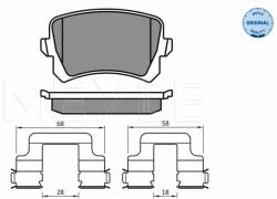 MEYLE set placute frana, frana disc MEYLE -ORIGINAL: True to OE. 025 244 8317 (025 244 8317)