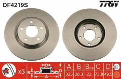 TRW Disc frana TRW SINGLE DF4219S (DF4219S)
