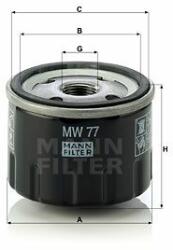 Mann-filter Filtru ulei MANN-FILTER MW 77 (MW 77) - automobilus