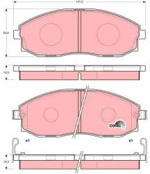 TRW set placute frana, frana disc TRW GDB3201 - automobilus