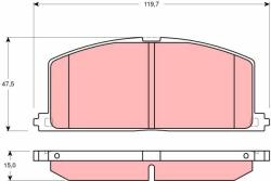 TRW set placute frana, frana disc TRW GDB3184 (GDB3184)