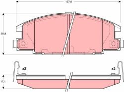 TRW set placute frana, frana disc TRW GDB3161 (GDB3161)