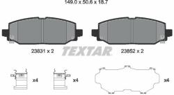 TEXTAR set placute frana, frana disc TEXTAR 2383101 - automobilus