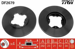 TRW Disc frana TRW DF2679 (DF2679) - automobilus