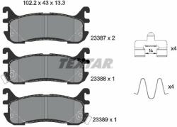 TEXTAR set placute frana, frana disc TEXTAR Q+ 2338704 (2338704)