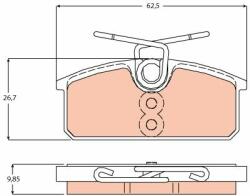 TRW set placute frana, frana disc TRW GDB2165 - automobilus