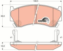 TRW set placute frana, frana disc TRW GDB3180 - automobilus