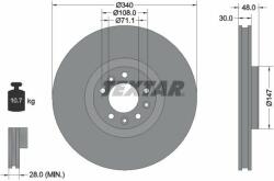 TEXTAR Disc frana TEXTAR PRO 92256003 (92256003)