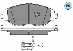 MEYLE set placute frana, frana disc MEYLE -PD: Advanced performance and design. 025 247 3821/PD (025 247 3821/PD)