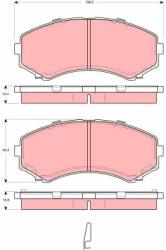 TRW set placute frana, frana disc TRW GDB3254 - automobilus