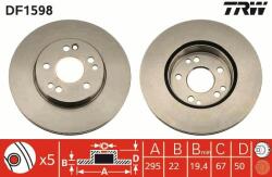 TRW Disc frana TRW DF1598 (DF1598)