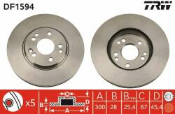 TRW Disc frana TRW DF1594 (DF1594) - automobilus